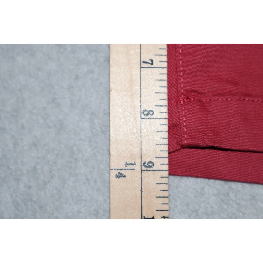 Chaps Coastland Wash Shorts Mens 40 Red Flex Comfort Stretch Chino 9